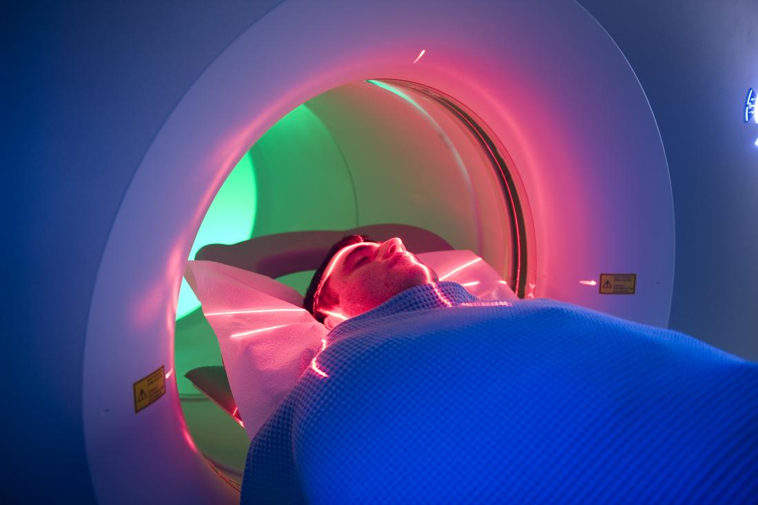 man having a PET scan