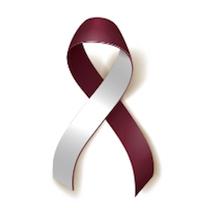 H & N cancer ribbon