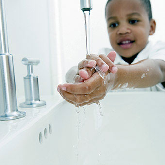 Frequent hand-washing can help prevent the common cold.
