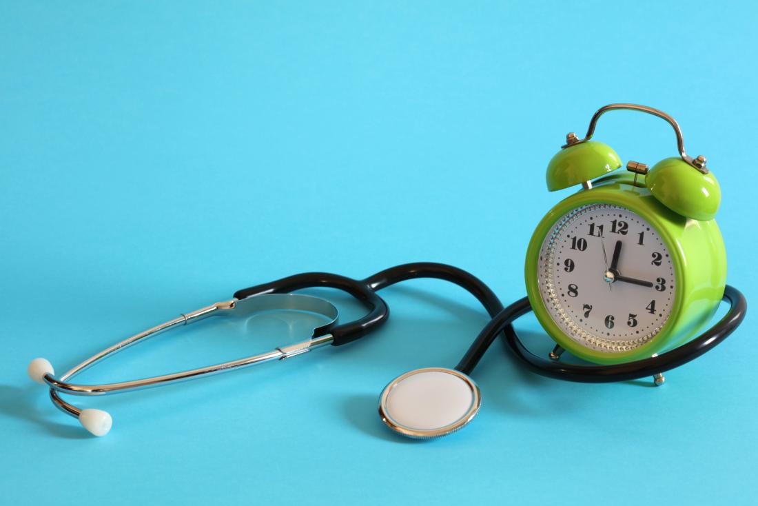 clock with stethoscope 