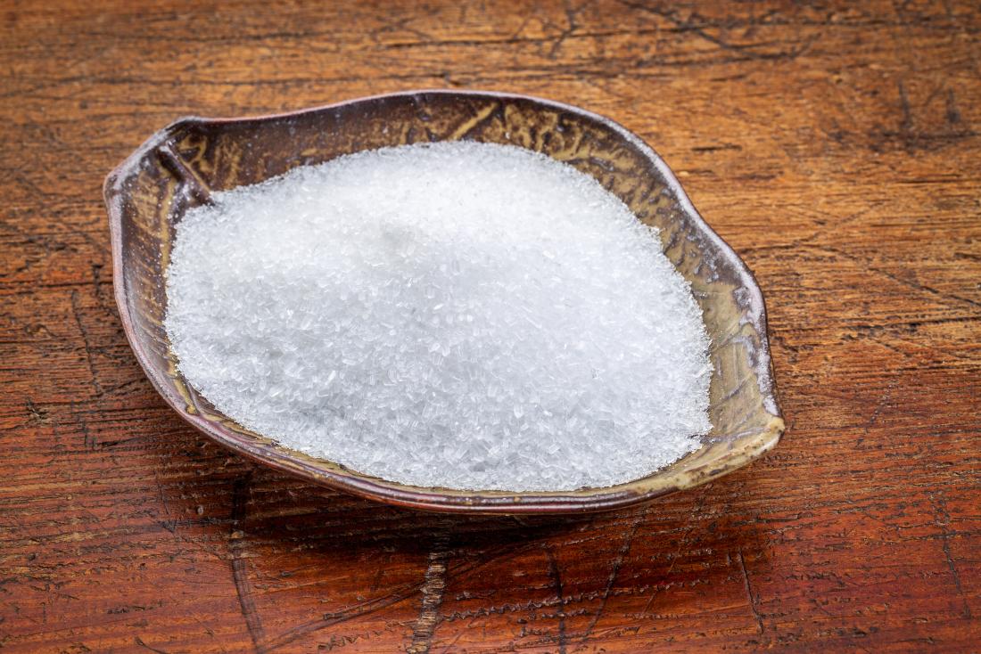 Epsom salts in a bowl