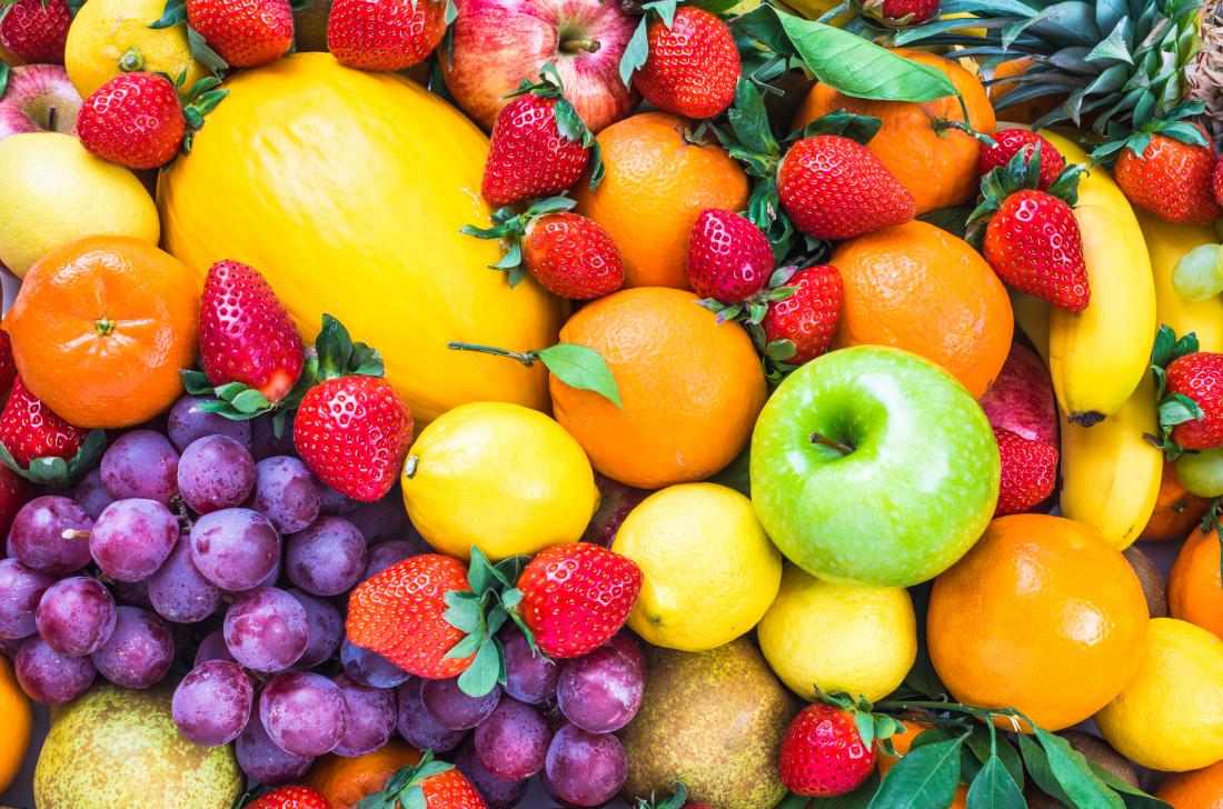 close up image of mixed fruit