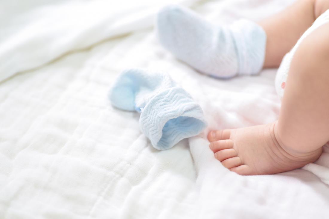 baby feet with socks