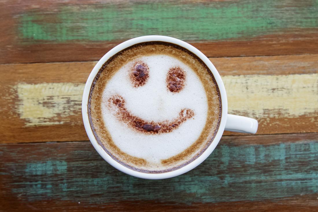 coffee with happy face