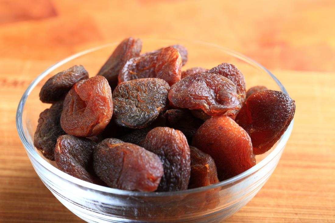 dried apricots in a bowl
