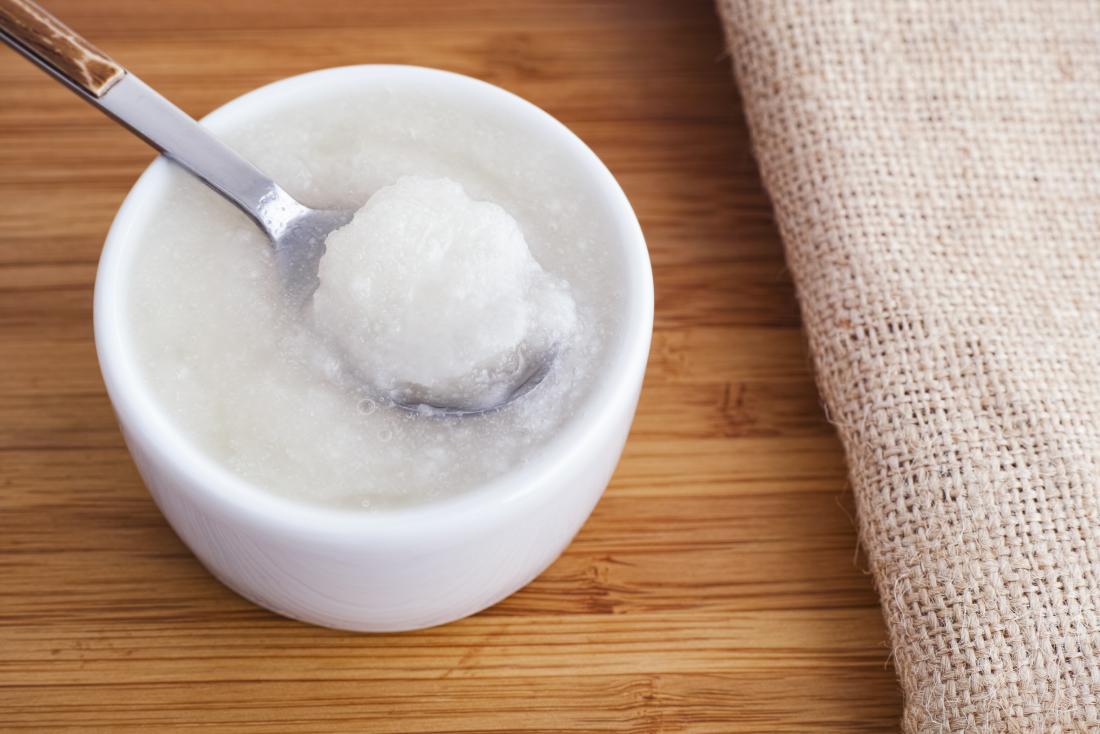 Coconut oil has soothing and antiseptic qualities.