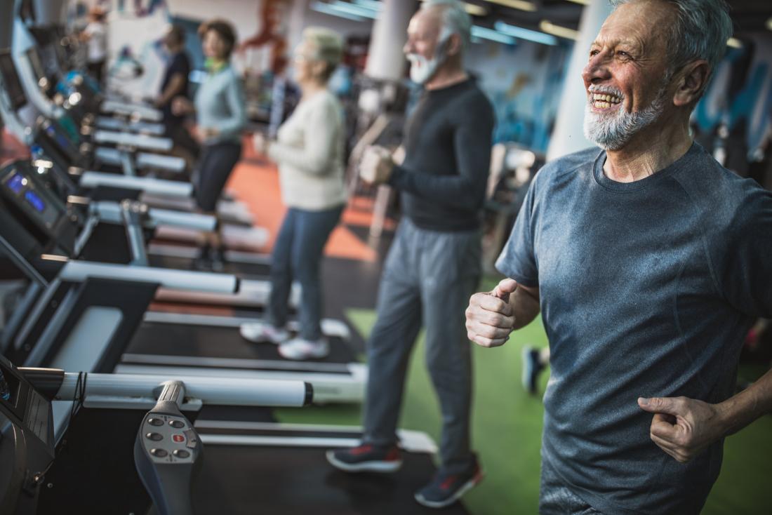 Older adults exercising