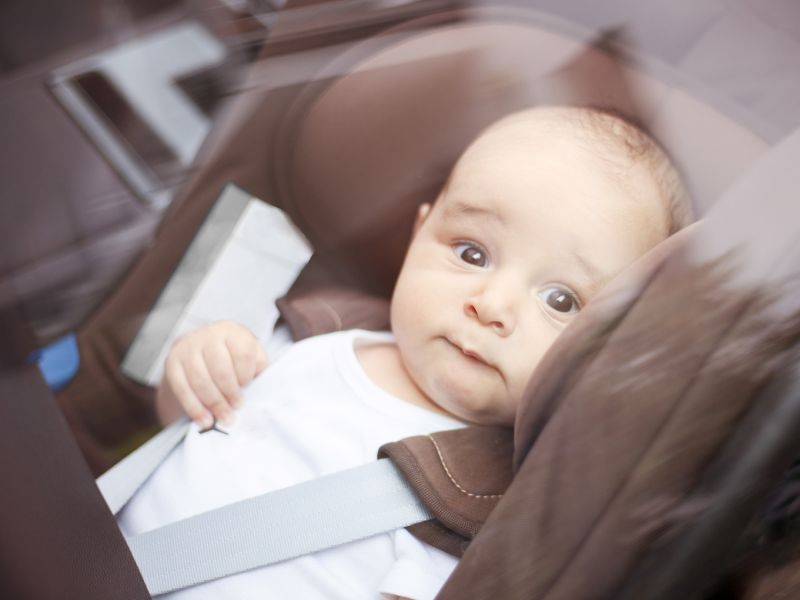 News Picture: Putting Your Child to Sleep in a Car Seat Can Be Deadly