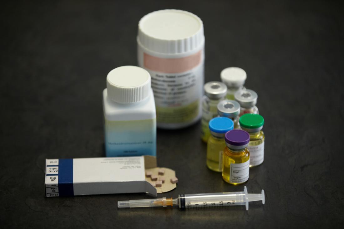 Assorted steroids for rheumatoid arthritis, in tablet, pill, and injection form