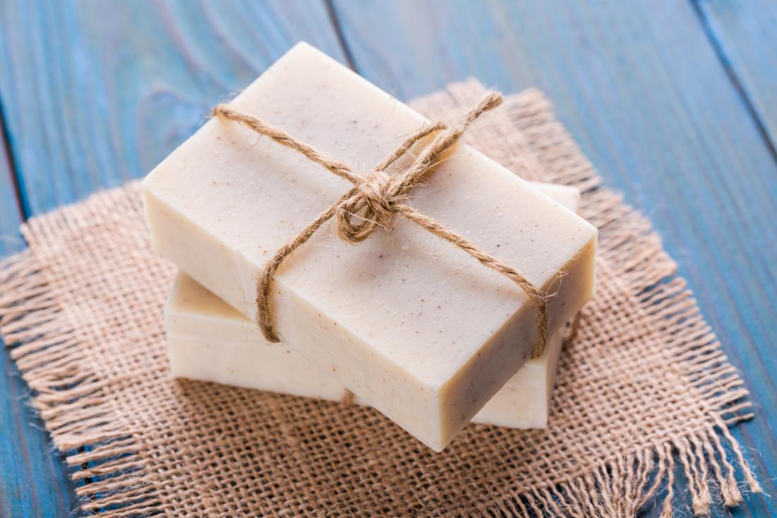 Bars of natural soap
