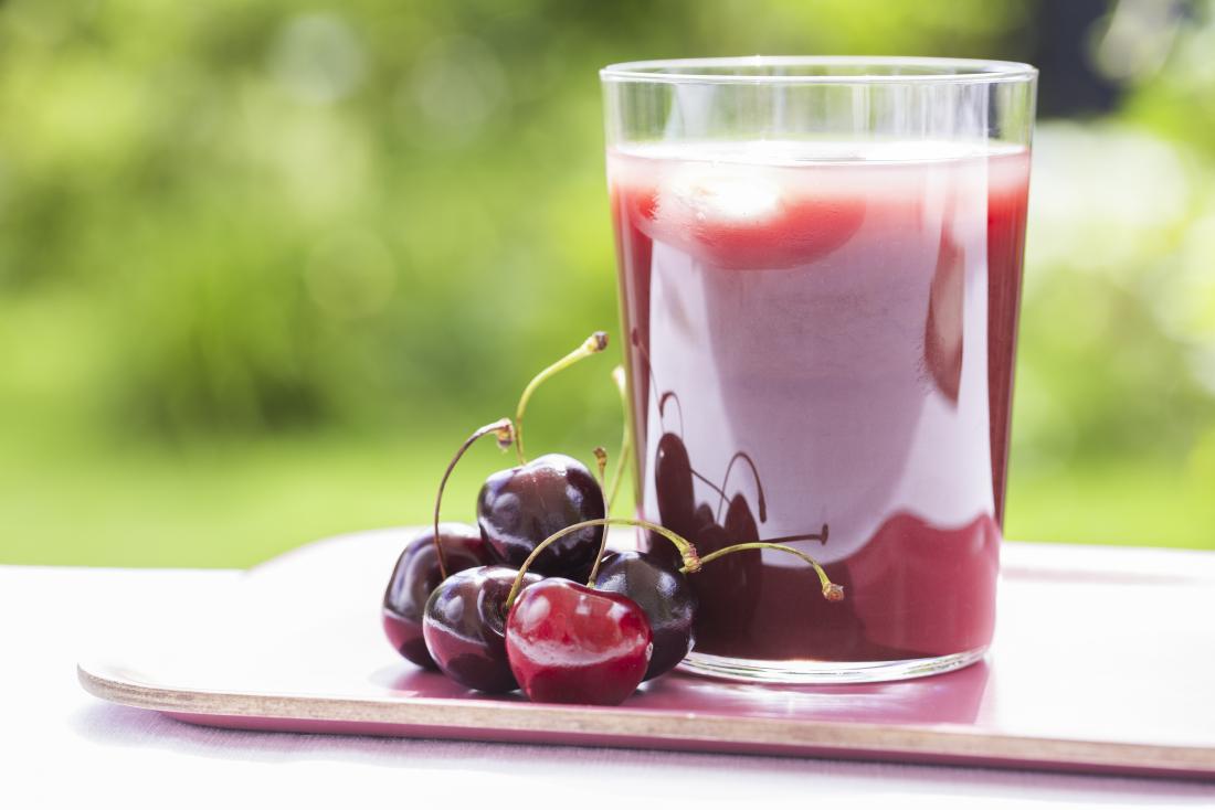 Drinking cherry juice may benefit people with gout.