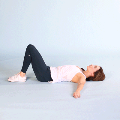 Trunk rotation stretch and exercise gif