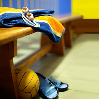 Wearing sandals in locker rooms can help prevent ringworm infections.