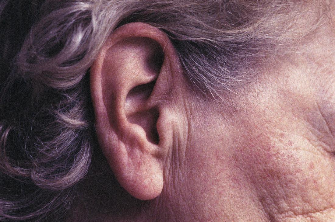 image of an older persons ear
