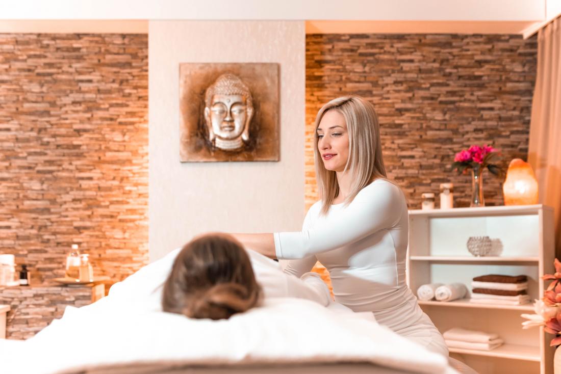 image of person receiving spa treatment