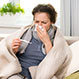 Person with cold and flu