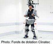 News Picture: Mind-Controlled 'Exoskeleton' Restores Movement to Totally Paralyzed Man