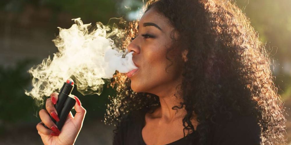 Does vaping without nicotine have any side effects?