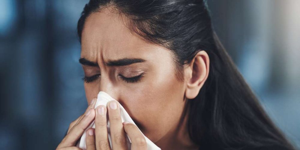 What causes a bad smell in the nose?