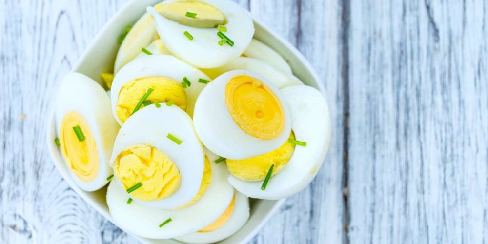 How many calories do eggs contain?